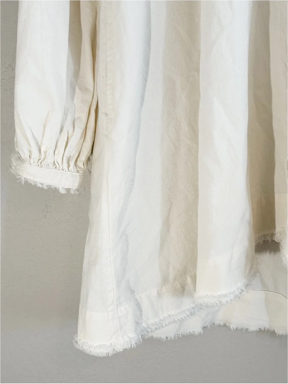 FREE PEOPLE  Women’s Ivory Natural Long Sleeve WHISTLER Shirt Dress Cotton Sz S.